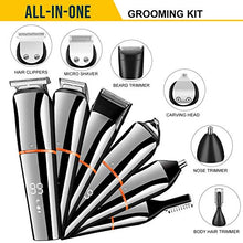 
                        
                          画像をギャラリービューアに読み込む, SURKER Beard Trimmer for Men Hair Clippers Body Mustache Nose Hair Groomer Cordless Precision Trimmer 6 in 1 Grooming Kit Waterproof USB Rechargeable
                        
                      