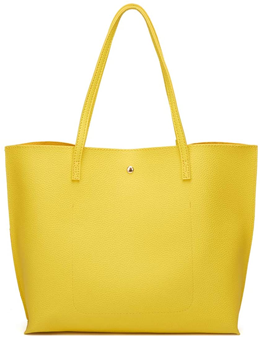 Women's Soft Faux Leather Tote Shoulder Bag from Dreubea, Big Capacity Tassel Handbag