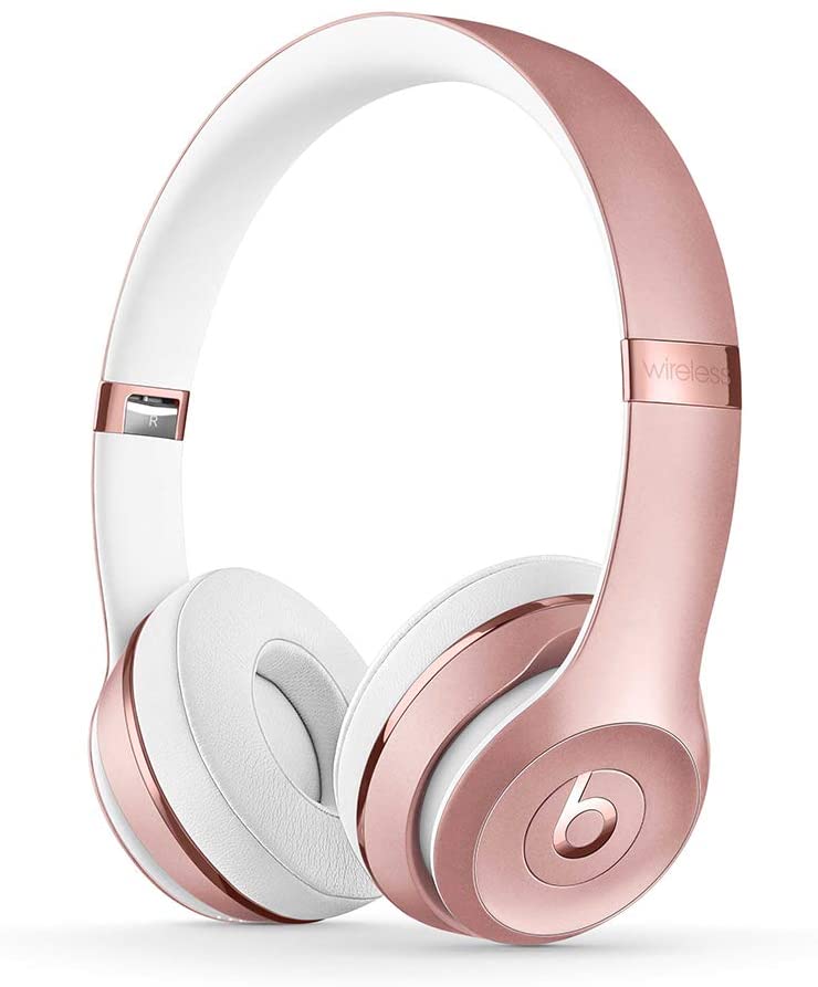 Beats Solo3 Wireless On-Ear Headphones - Apple W1 Headphone Chip, Class 1 Bluetooth, 40 Hours of Listening Time, Built-in Microphone - Satin Gold