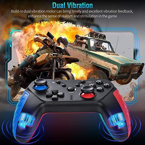 Wireless Controller for Nintendo Switch, Switch pro Controller with 6-Axis Gyro - JOY2ESpree
