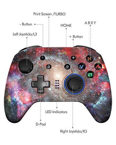 Wireless Controller for Nintendo Switch, Gamepad Joystick with Dual Vibration and Turbo for Switch, Pro, Windows XP/10/7/8/8.5 - JOY2ESpree