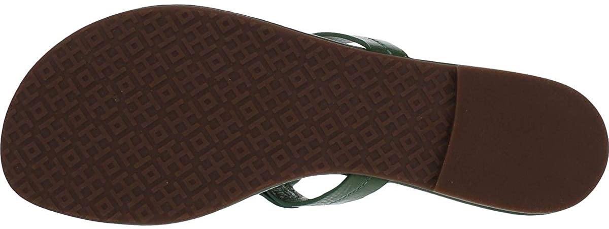 Tory Burch Women's Miller Leather Laser Cut T-Strap Thong Sandal - JOY2ESpree