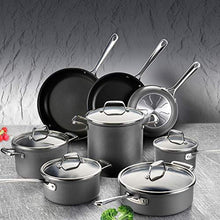 
                        
                          画像をギャラリービューアに読み込む, cooper pan Hard Anodized Nonstick Induction Cookware Set,13-Piece Aluminum Pots and Pans Set with Lids, Dishwasher Safe Oven Safe, Black - JOY2ESpree
                        
                      