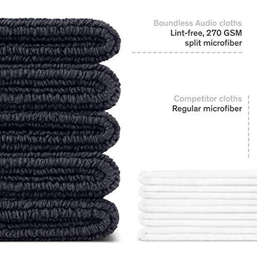 Boundless Audio Record Cleaning Cloth - Large 12" x 12" Microfiber Cleaning Cloth x 5 Pack for Vinyl Record Cleaning & Record Drying - JOY2ESpree
