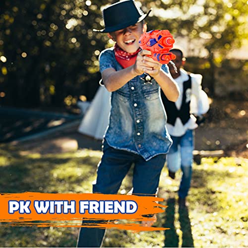 2 Pack Blaster Guns Toy 60 Bullets for Nerf & 2 Wristbands, Guns Toys for Kids Age 4-8 Birthday Gift for 5-7 Year Old Boys Girls Ideas Gifts for Boys Kids Age 6-10 Outdoor Games Toys for 9 yr Old Boy