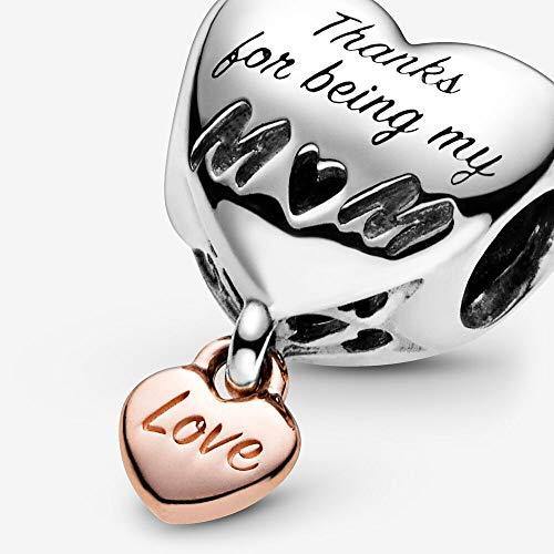 Pandora "Love You Mum" Heart Charm, 1.68 cm, Multi-Colour - JOY2ESpree