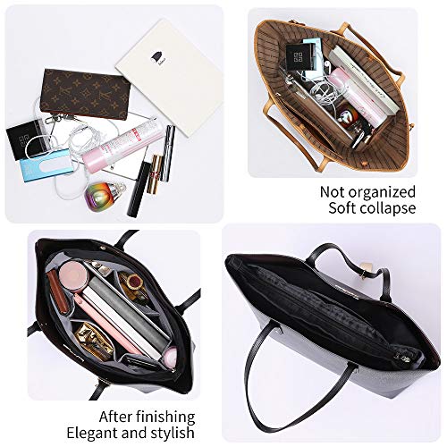 iN. Purse Organizer Insert with zipper Nylon fabric for women Handbags & Totebag