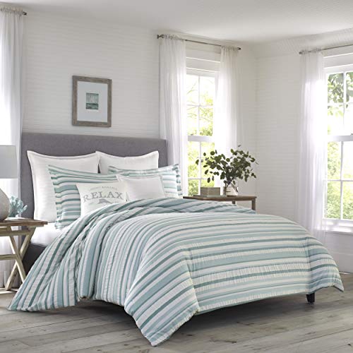 Tommy Bahama Clearwater Cay Comforter Set, Queen, Blue