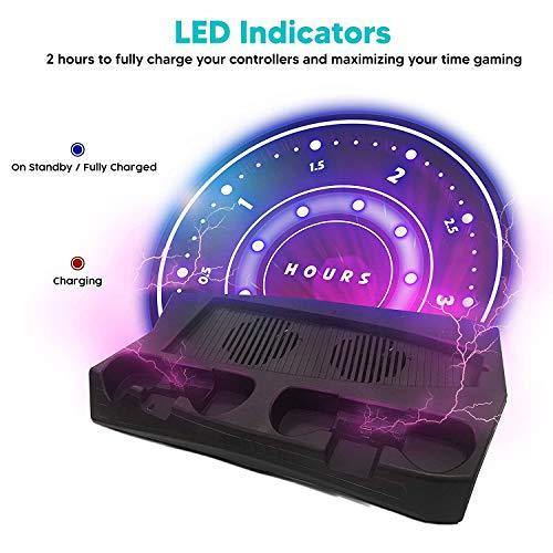 LIVIOR PS5 Stand Cooling Fan Station Accessories - JOY2ESpree