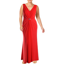 
                        
                          Muat gambar ke penampil Galeri, LAUREN RALPH LAUREN Womens Vawlisa Brooch Detail Draped Evening Dress
                        
                      
