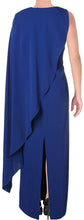 
                        
                          Load image into Gallery viewer, LAUREN RALPH LAUREN Womens Asymmetric Cape Overlay Evening Dress
                        
                      