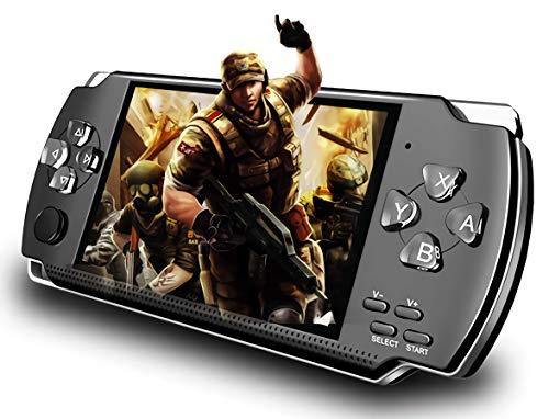 EDCsalute Handheld Game Console, Built-in 1200 Classic Games 4.3’’ HD Screen Retro Gaming System - JOY2ESpree