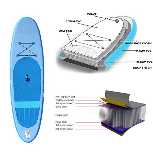 MROSW Inflatable Stand Up Paddle Board Sup-Board Surfboard Kayak Surf Set 10'X28''x4''