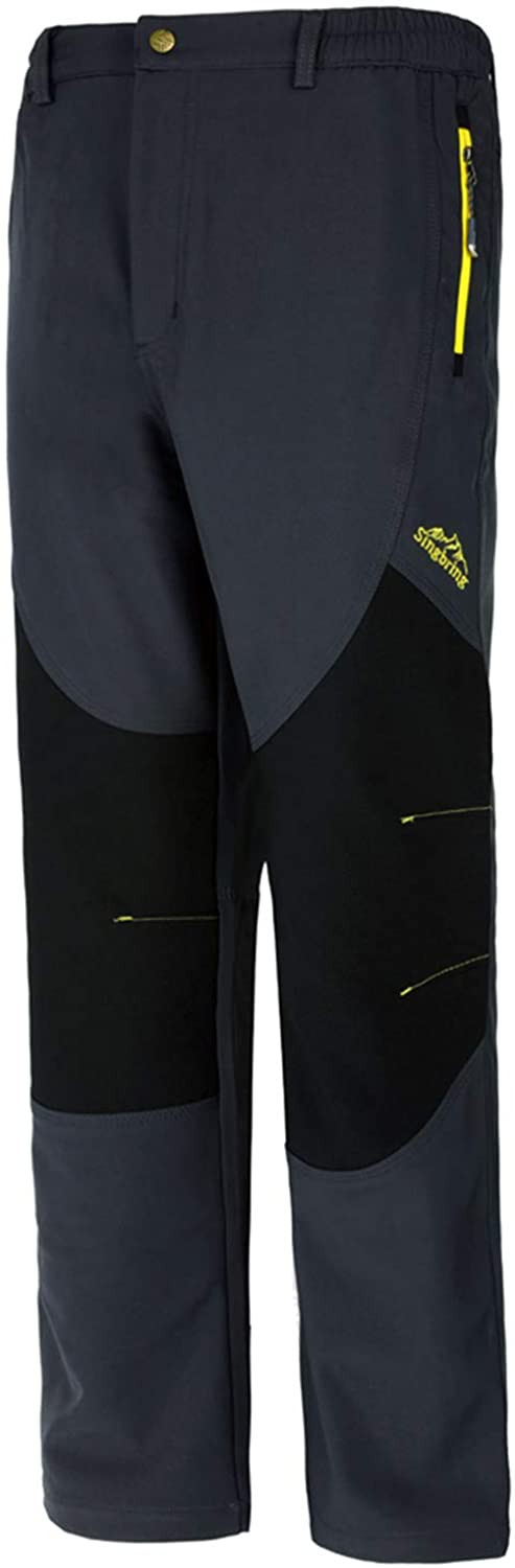 Singbring Men's Outdoor Windproof Waterproof Hiking Ski Snow Pants
