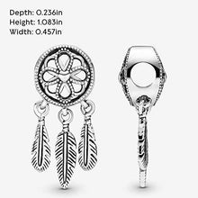 
                        
                          Load image into Gallery viewer, Pandora Jewelry Spiritual Dreamcatcher Sterling Silver Charm - JOY2ESpree
                        
                      