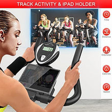 
                        
                          画像をギャラリービューアに読み込む, YONKFUL Exercise Bike Belt Drive Indoor Cycling Bike Adjustable Stationary Bicycle Home Gym Bike - JOY2ESpree
                        
                      