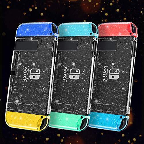 DLseego Dockable Crystal Case Compatible with Nintendo Switch, Glitter Bling Cover - JOY2ESpree