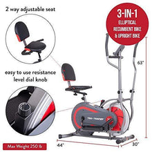 
                        
                          將圖片載入圖庫檢視器 Body Power 3-in-1 Exercise Machine, Trio Trainer, Elliptical and Upright/Recumbent Bike BRT5088 gray, silver, red - JOY2ESpree
                        
                      