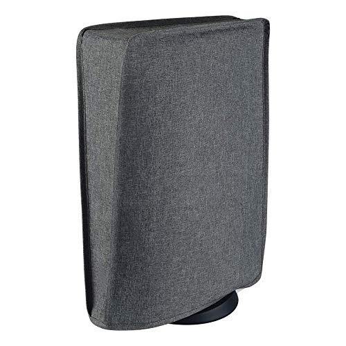 PlayVital Gray Nylon PS5 Dust Cover, Soft Neat Lining Dust Guard for DualSense 5 Console - JOY2ESpree