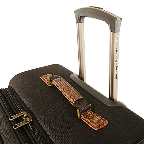Tommy Bahama Lightweight Spinner Luggage - Expandable Suitcases for Men and Travel with Rolling Wheels, Dark Brown, 28 Inches