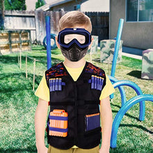 
                        
                          Muat gambar ke penampil Galeri, Meland Kids Tactical Vest Kit for Nerf Guns N-Strike Elite Series With Detachable Tactical Face Mask for Nerf Rival, Refill Darts, Dart Pouch, Reload Clips and Wrist Band for Boys Gifts Age 6 7 8 9 10
                        
                      