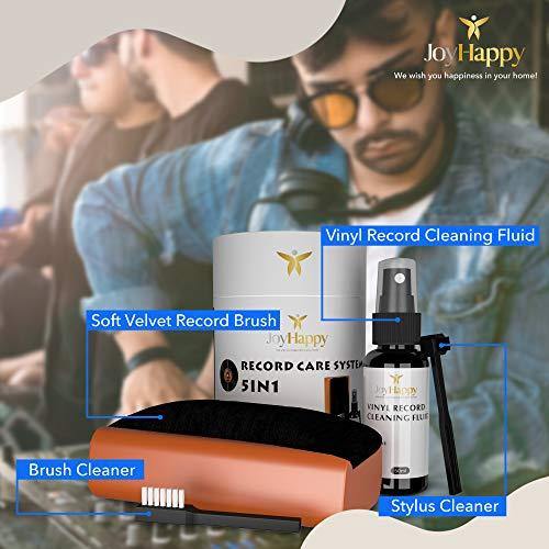 JOYHAPPY Vinyl Record Cleaner Kit - 5 in 1 Vinyl Record Cleaning Kit - JOY2ESpree