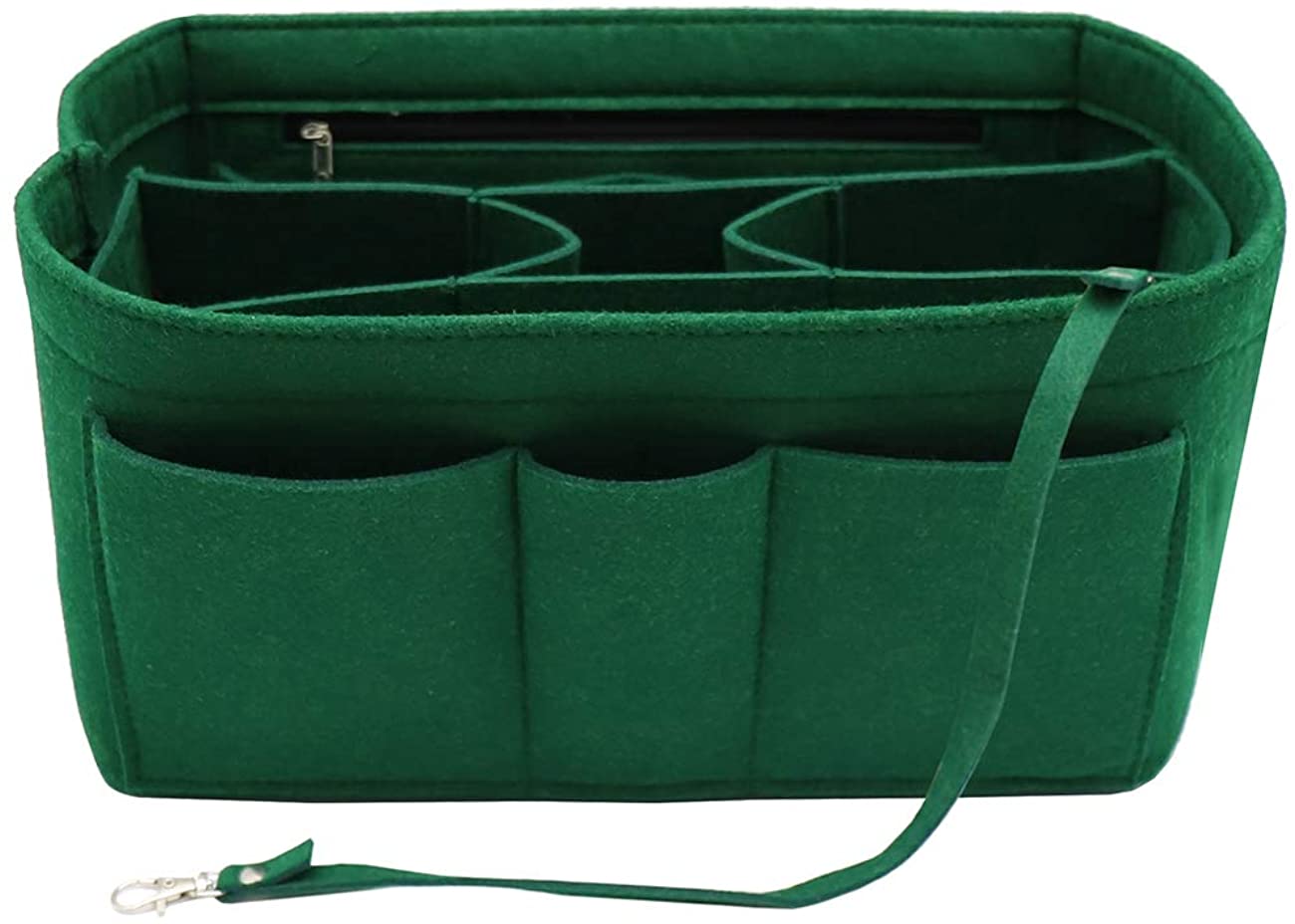 Felt Fabric Purse Tote Diaper Bag Organizer Insert Bag in Bag with Zipper Inner Pocket For Neverfull Speedy