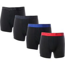 
                        
                          画像をギャラリービューアに読み込む, Spyder Mens 4 Pack Lightweight Boxer Briefs Black L
                        
                      