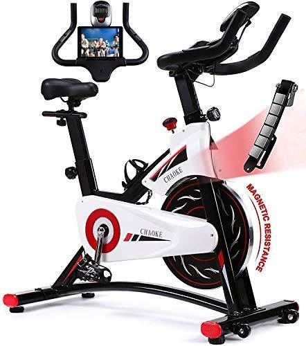 Exercise Bike, CHAOKE Indoor Cycling Bike, Stationary Bike Magnetic Resistance Whisper Quiet - JOY2ESpree