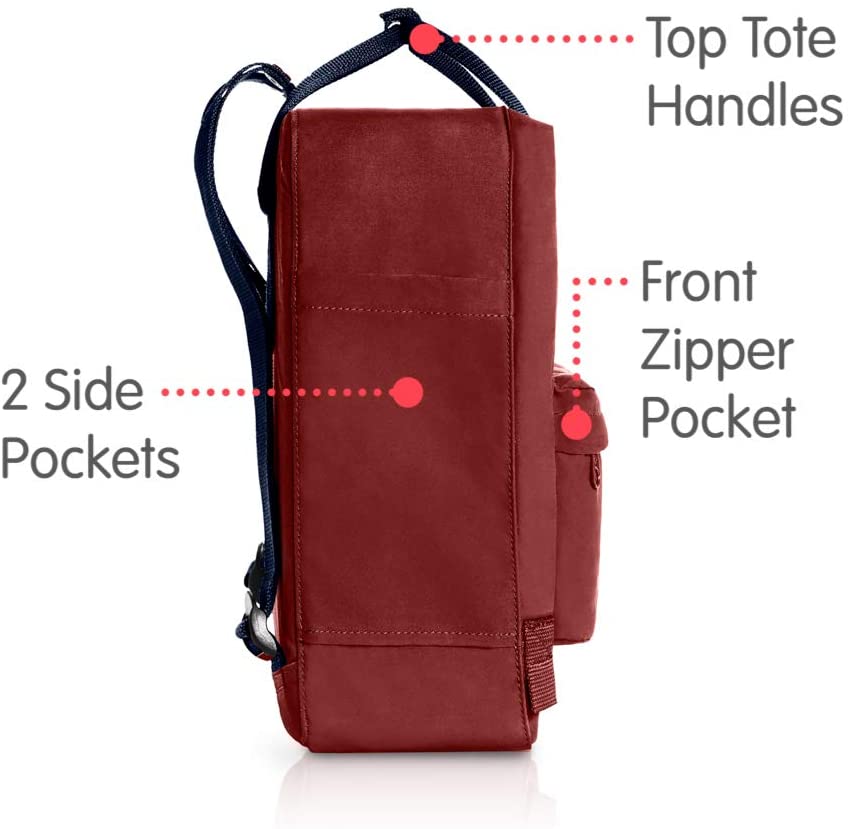 Fjallraven, Kanken Classic Backpack for Everyday, Ox Red