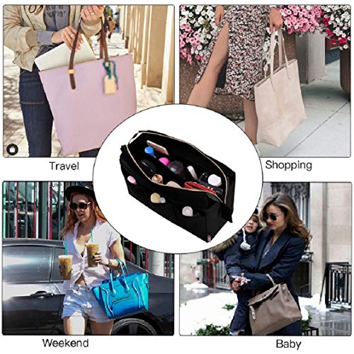 Purse Organizer Insert, Bag Organizer with NEW Detachable Zipper cover, fits Speedy Neverful, St Lious, Tote, 5 Size