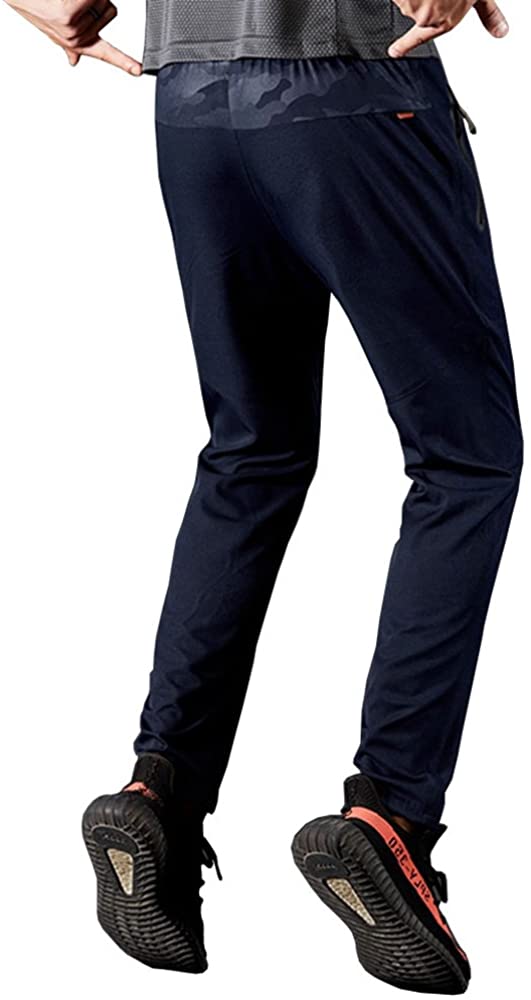 Rdruko Men's Jogger Casual Pants Lightweight Breathable Quick Dry Hiking Running Outdoor Sports Pants
