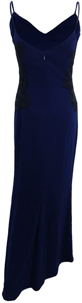Ralph Lauren Womens Lace Overlay Jersey Dress