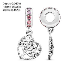 
                        
                          Load image into Gallery viewer, Pandora Jewelry Tree of Love Cubic Zirconia Charm in Sterling Silver - JOY2ESpree
                        
                      