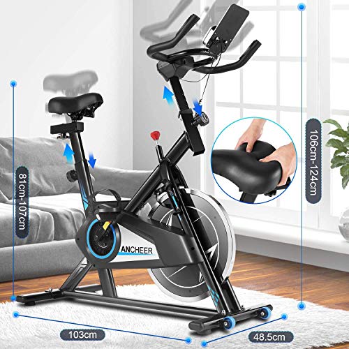 ANCHEER Exercise Bike Stationary 300 Lbs Weight Capacity - JOY2ESpree