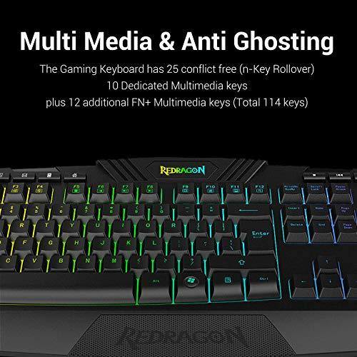 Redragon S101 Wired Gaming Keyboard and Mouse Combo RGB Backlit Gaming Keyboard - JOY2ESpree