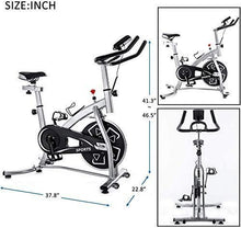 
                        
                          將圖片載入圖庫檢視器 DKLGG Indoor Cycling Bike Stationary with Monitor Belt Drive Exercise Bike with 22lbs Flywheel (Silver+Black) (Black) - JOY2ESpree
                        
                      