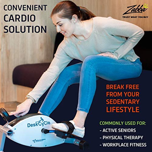 DeskCycle Under Desk Bike Pedal Exerciser – Mini Exercise Peddler – Stationary Cycle for Home & Office - JOY2ESpree