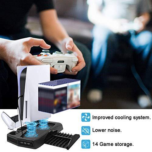 [UPGRADED VERSION] Cooling Fan Charging Station Vertical Stand Charger Compatible - JOY2ESpree
