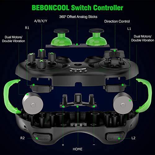 BEBONCOOL Wireless Pro Controller for Switch, Wireless Controller for Switch Pro Controller with Vibration - JOY2ESpree