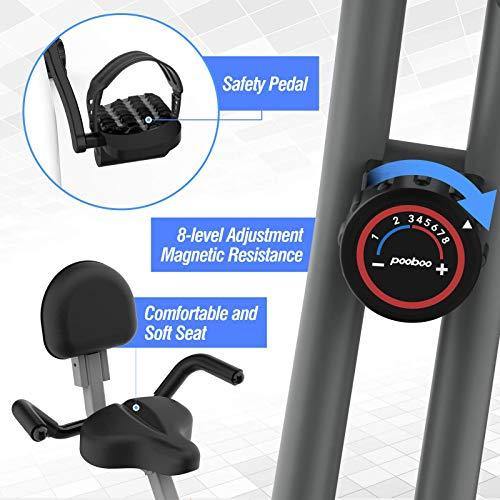 cycool Foldable Exercise Bike Magnetic Stationary Bikes Indoor Cardio Training Cycle - JOY2ESpree