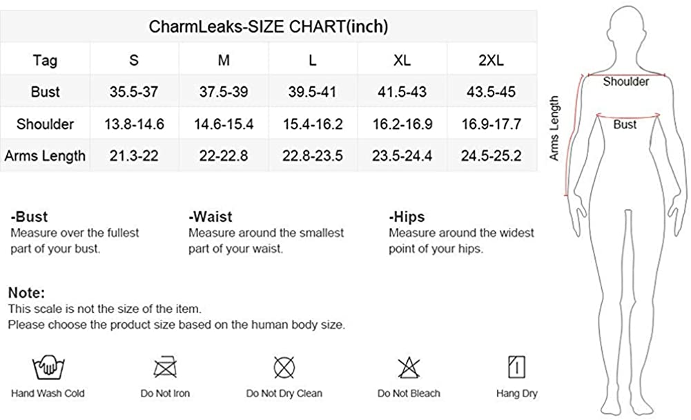 CharmLeaks Women's Long Sleeve Rashguard UPF 50 Sun Protection Swimsuit Top Striped Swim Shirts