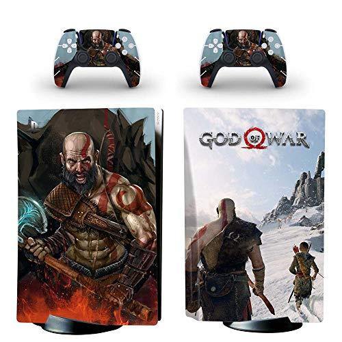 God of War PS5 Standard Disc Skin Sticker Decal Cover for Playstation 5 Console Controller PS5 Skin Sticker Vinyl-Yspf0803 - JOY2ESpree