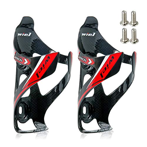 Wiel Full Carbon Fiber Bicycle Bike Light Drink Water Bottle Cage Holder