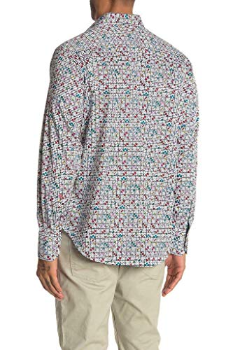 Robert Graham Anemone Geo Dot Classic Fit Shirt Size ﻿XL White