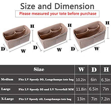 
                        
                          Load image into Gallery viewer, Lmeison Felt Fabric Purse Handbag Organizer Insert Bag For Speedy Neverfull Tote, 3 Sizes
                        
                      