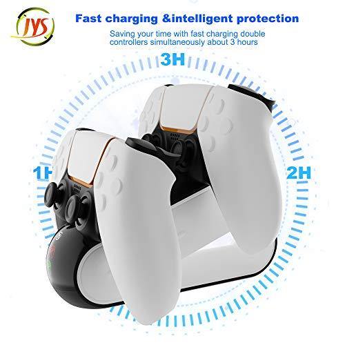 Controller Charger Station For PS5 ,with Dual Detachable USB C Ports & LED Indicator. - JOY2ESpree