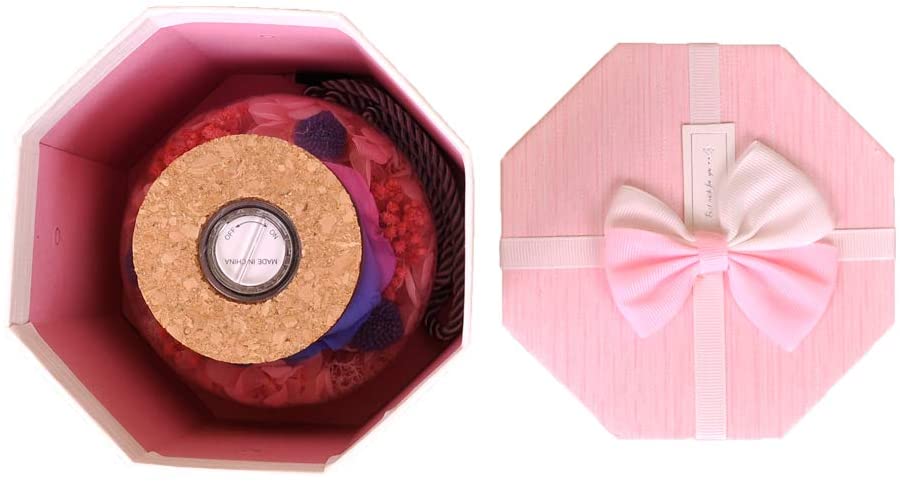 Forever Red Rose, Preserved Eternal Real Flower Present Gorgeous Led Mood Light