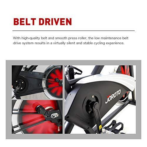 JOROTO Belt Drive Indoor Cycling Bike with Magnetic Resistance Exercise Bikes Stationary ( 300 Lbs Weight Capacity ) (Updated) - JOY2ESpree