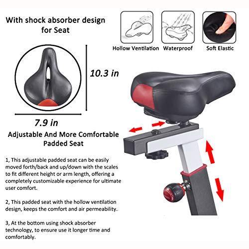 VIGBODY Exercise Bike Indoor Cycling Bicycle Stationary Bikes Cardio Workout Machine Upright Bike Belt Drive Home Gym - JOY2ESpree